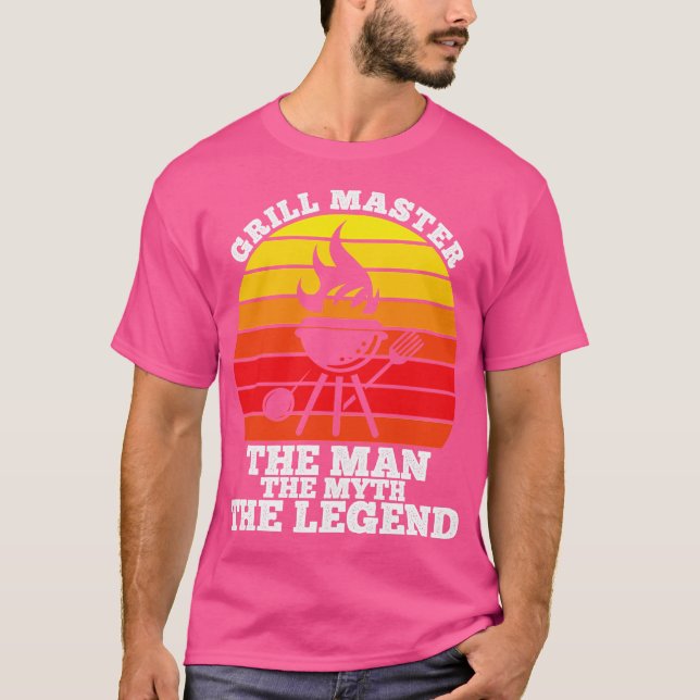 Gråla herre mannen i legenden t shirt (Framsida)