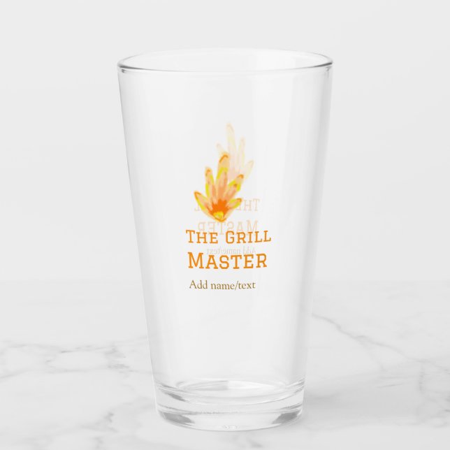 Grålkastaren lägger till namn text som kokar bäst  glaskopp (Framsida)