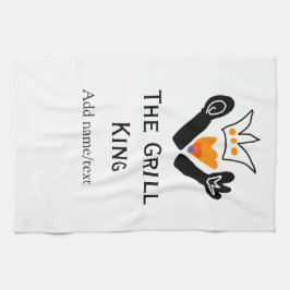 Grålkastaren lägger till namn text som kokar bäst  kökshandduk