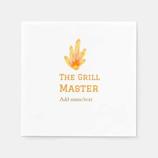 Grålkastaren lägger till namn text som kokar bäst  pappersservett (Framsidan)