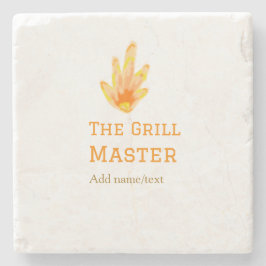 Grålkastaren lägger till namn text som kokar bäst  stenunderlägg