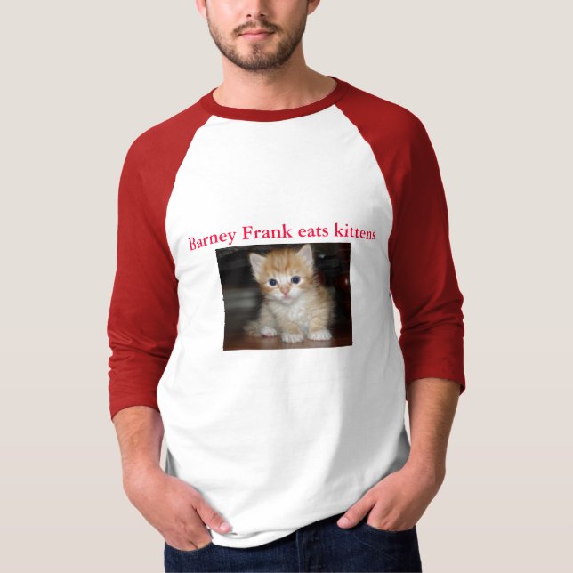 Grälöppenhjärtigen äter kattungar t-shirt (Framsida)
