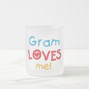 Gram Kärlek Me T-tröjor och presenter Frostad Glasmugg