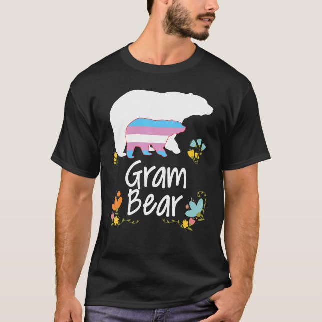 Gram Lgbt Bear Transgender Rainbow Lgbt Gay Lesbia T Shirt (Framsida)
