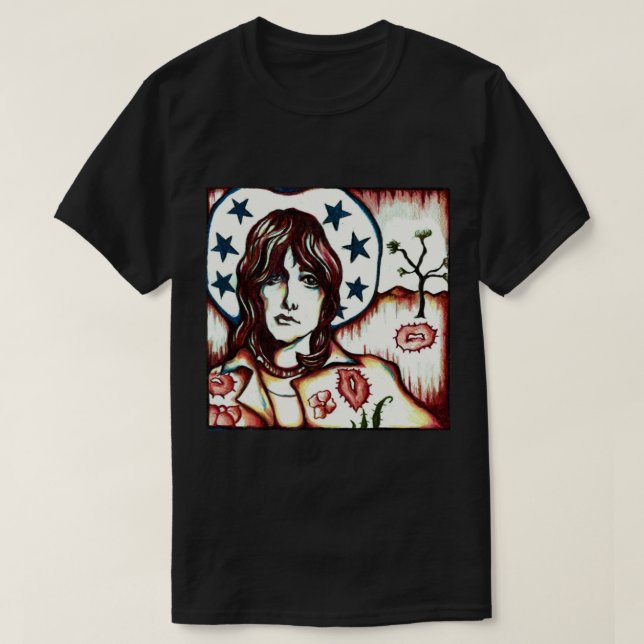 Gram Parsons Joshua Träd Classic T-Shirt (Design framsida)