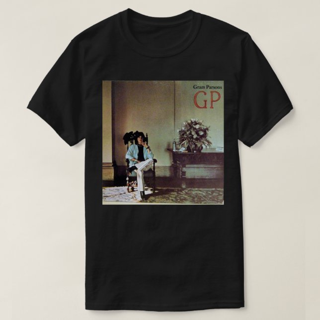Gram Parsons, Land, Sten, GP Classic T-Shirt (Design framsida)