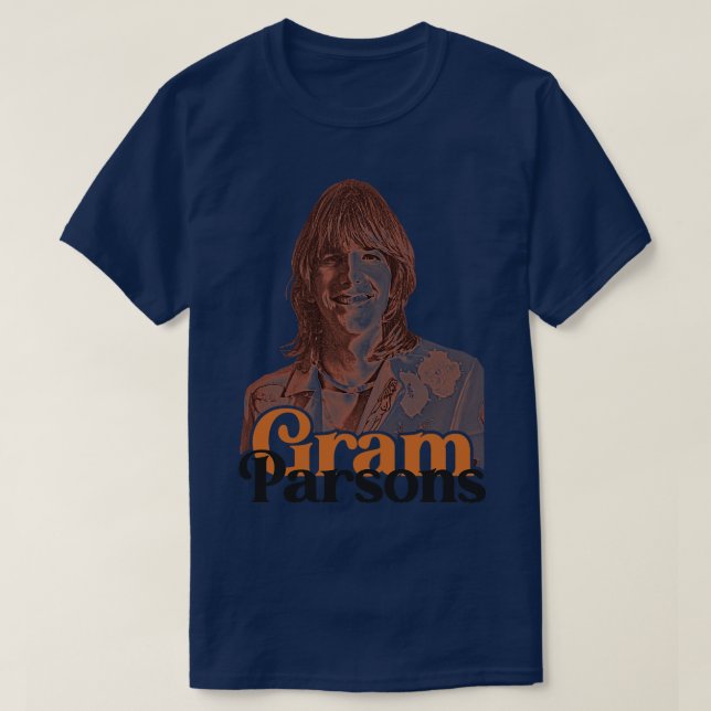 Gram Parsons Outlaw Country Cosmic Americana Tribu T Shirt (Design framsida)