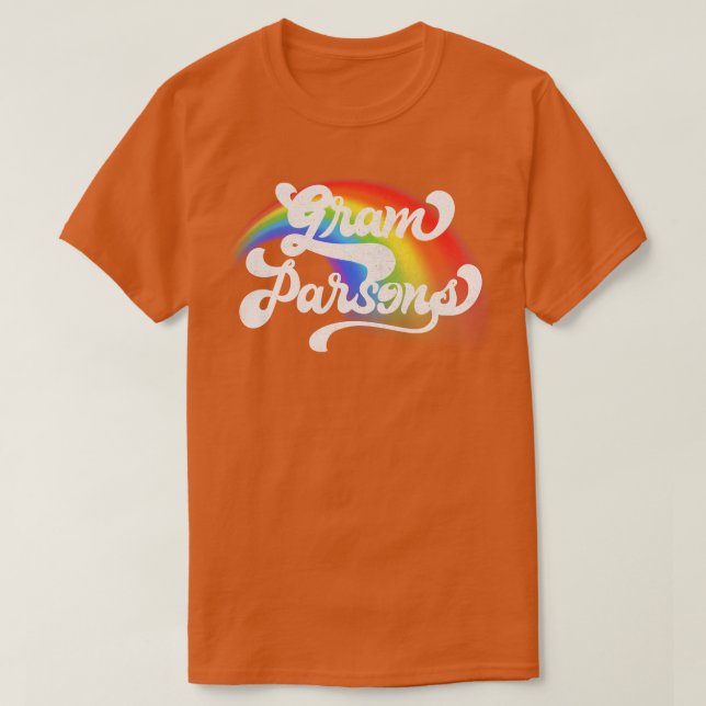 Gram Parsons Retro Faded Stil Design T Shirt (Design framsida)