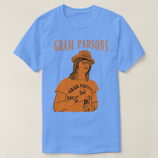 Gram Parsons Retro T Shirt (Design framsida)