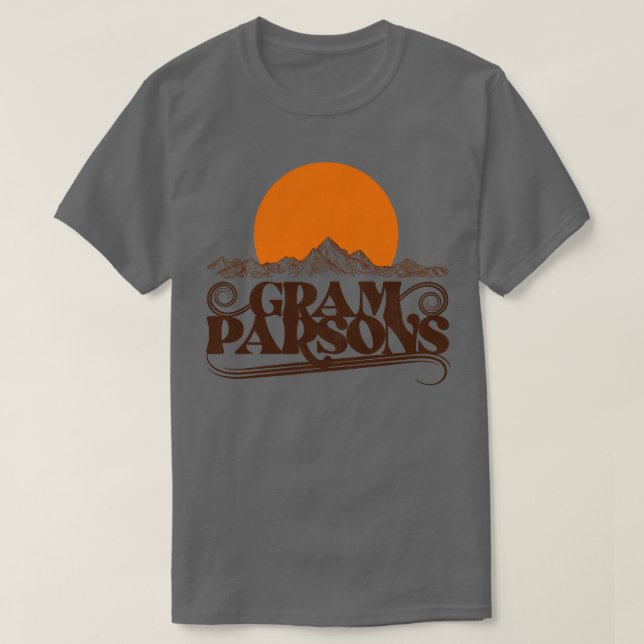 Gram Parsons Stigning Sol T Shirt (Design framsida)
