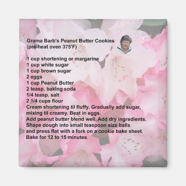 Grama Barb's Peanut Butter Cookies magnet (Framsidan)