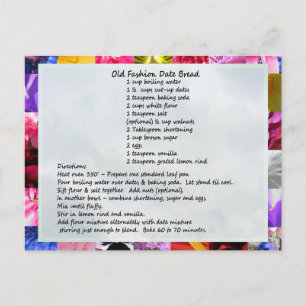 GramaBarbs datum Loaf Recipe Vykort