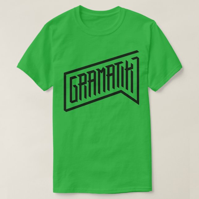 Gramatik (logotyp) t shirt (Design framsida)