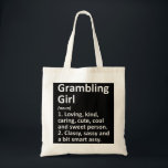 GRAMBLING GIRL LA LOUISIANA FUNNY City Roots Tygkasse<br><div class="desc">GRAMBLING GIRL LA LOUISIANA Funny City Roots Gift</div>