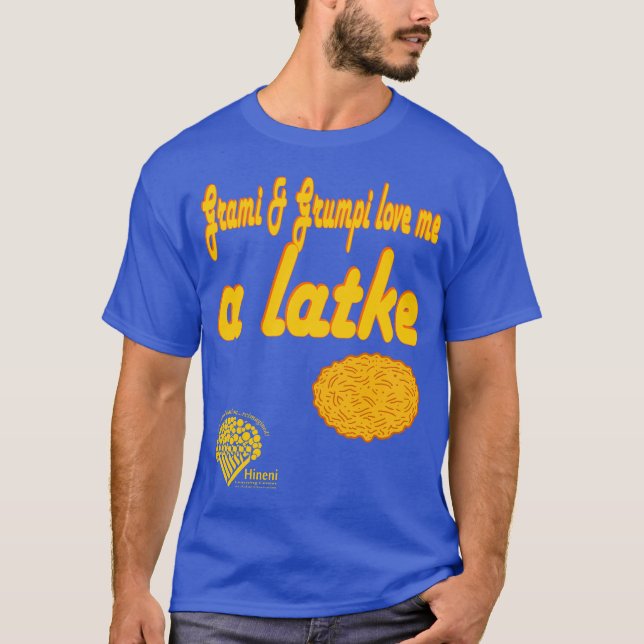Grami & Grumpi Love Me a Latke T Shirt (Framsida)