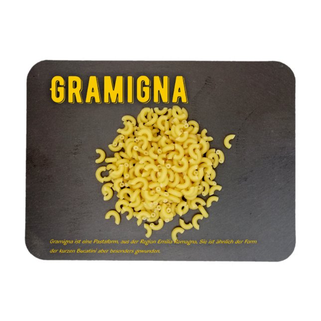 Gramigna Italienisches Restaurant Rezept zutat  Magnet (Horisontell)