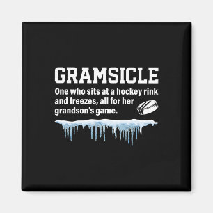 Gramis Definition Ishockey Gram av en hockeyspelar Magnet