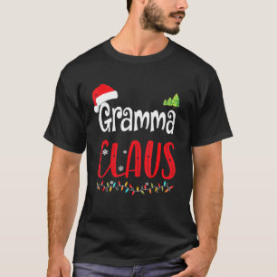 Gramma Claus Matchande Julpyjamas för Familjen Xma T Shirt