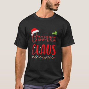 Gramma Claus Matching Family jul Pajamas Xma T Shirt