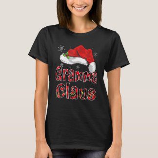 Gramma Claus Shirt Santa Hat Red Buffalo Play Chr T