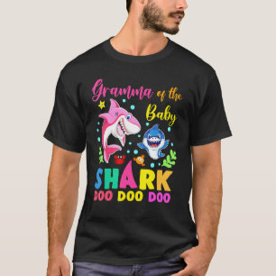 Gramma från Birthday Boy Shark Rosa Blue Doo Doo T Shirt