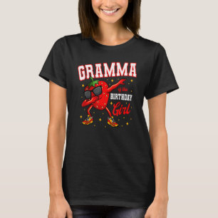 Gramma från Birthday Girl Dabbing Strawberry Bda T Shirt