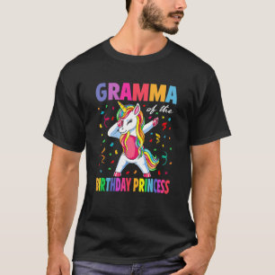 Gramma från Birthday Princess Girl Dabbing Unico T Shirt