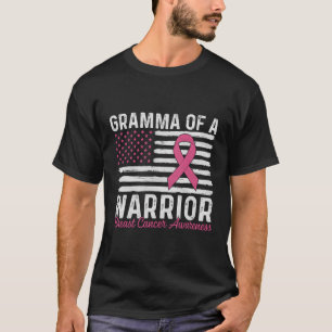 Gramma från en bröstcancermedvetandegrad för bröst t shirt