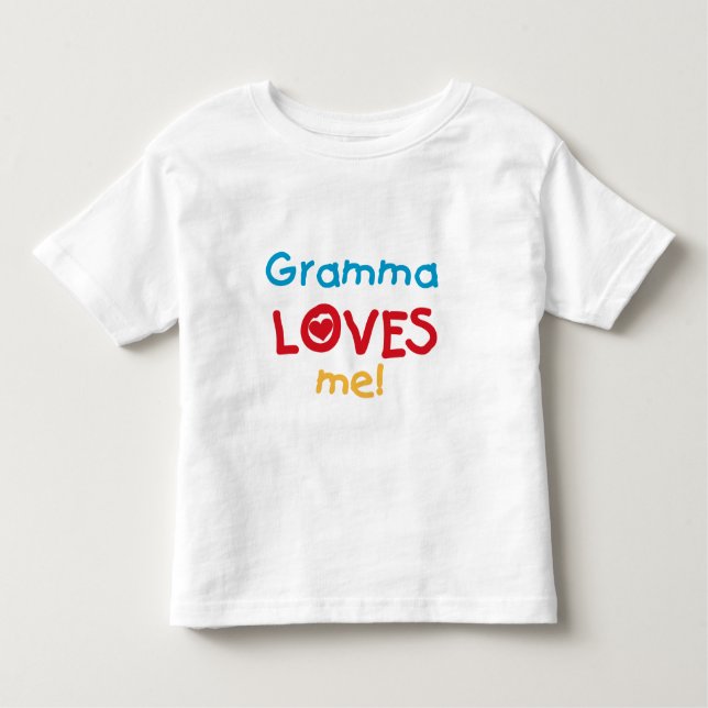 Gramma Kärlek Me T-shirts och presenter (Framsida)