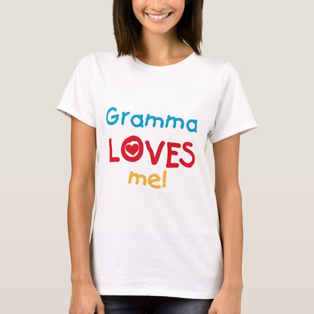 Gramma Kärlek Me T-shirts och presenter (Framsida)