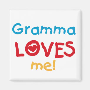 Gramma Kärlek Me T-shirts och presenter Magnet