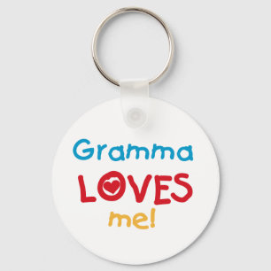 Gramma Kärlek Me T-shirts och presenter Nyckelring