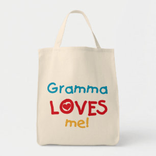 Gramma Kärlek Me T-shirts och presenter Tygkasse