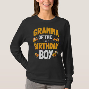 Gramma of the Birthday Boy Construction Worker Bda T Shirt