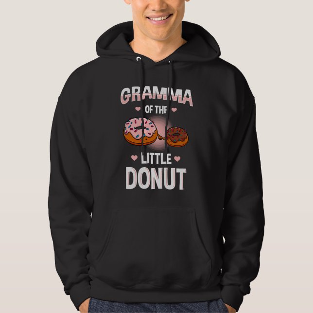 Gramma Of The Little Donut Gender Reveal Announcem Hoodie (Framsida)