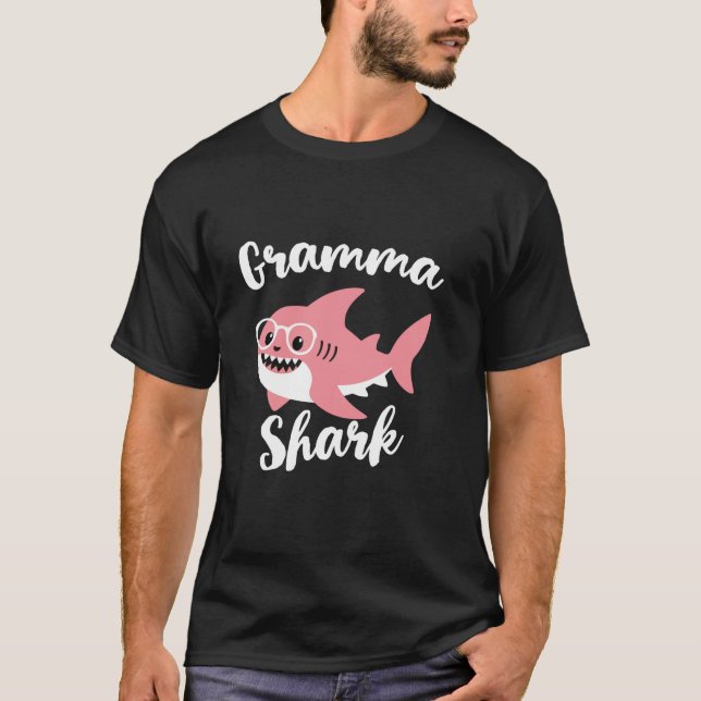 Gramma Shark Mor s Day Grandma Funny T Shirt (Framsida)