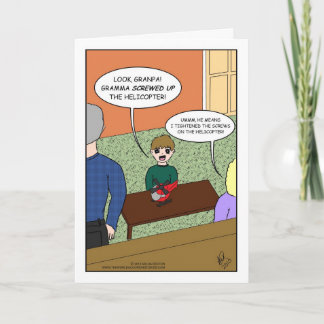 Gramma skruvade upp helikoptern kort