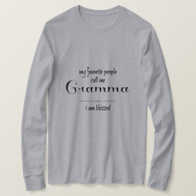 Gramma (svart text) t shirt (Design framsida)