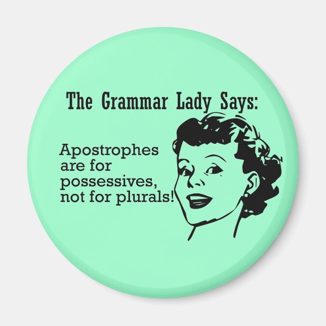 Grammar Dam Apostrophes Magnets Magnet (Framsidan)