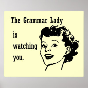 Grammar Dam vaktande vykort Poster
