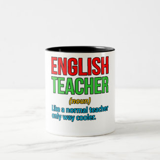 Grammar för engelska Lärares Definition Language Två-Tonad Mugg