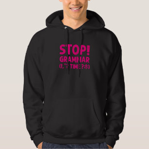 Grammar För manar Women Coola Stop! Grammatiktid Hoodie