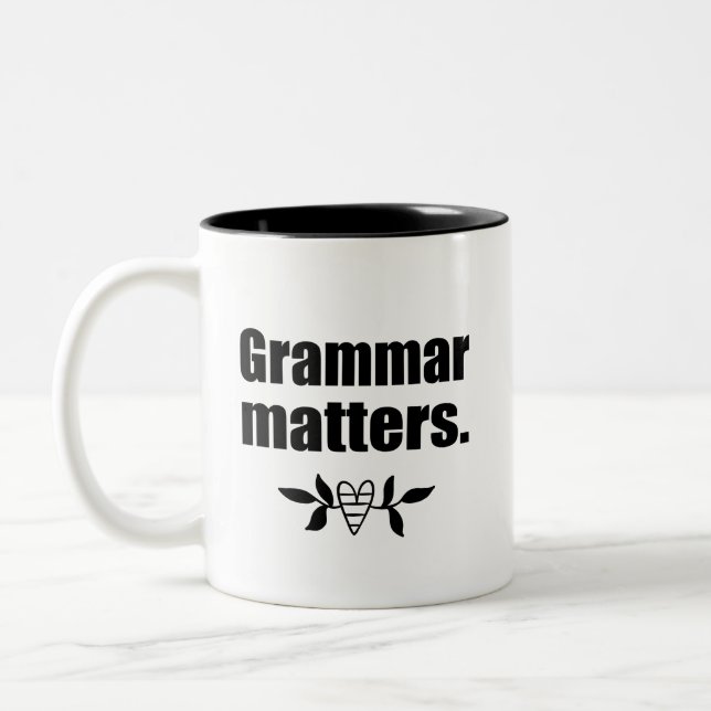 Grammar Matters | Språkkunskaper Kaffe Mugg (Vänster)