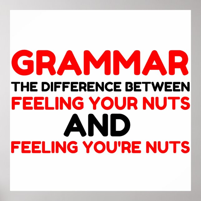 Grammar Nöt Poster (Framsidan)