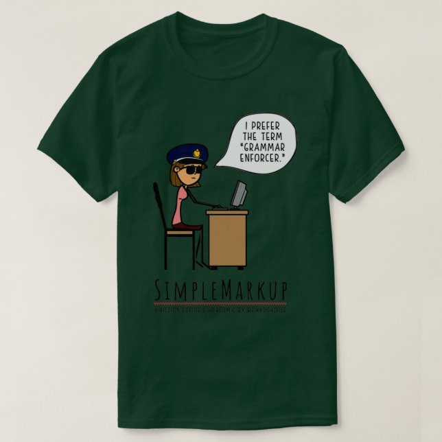 Grammar Police 2 T Shirt (Design framsida)