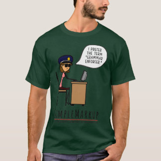Grammar Police 2 T Shirt
