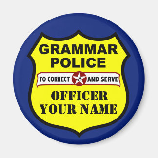 Grammar Police Anpassade Magnet