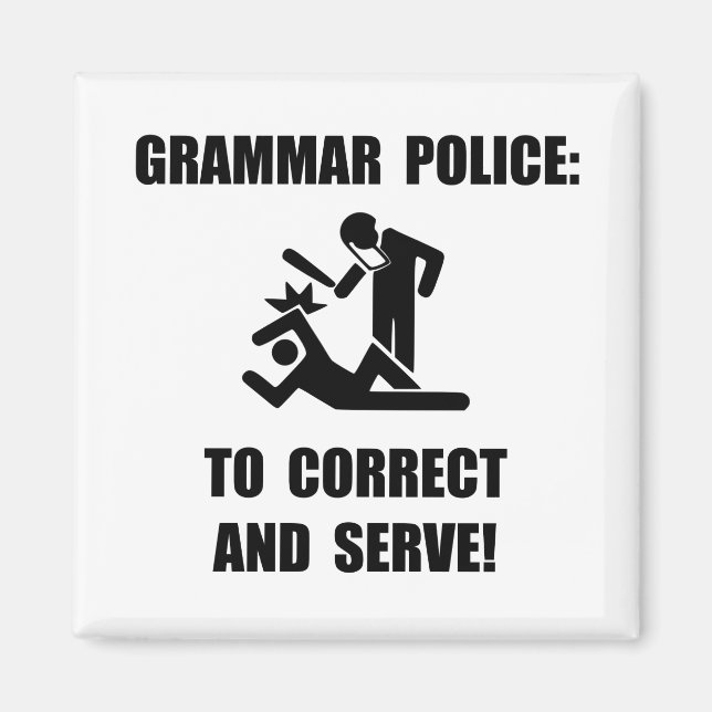 Grammar Police Magnet (Framsidan)