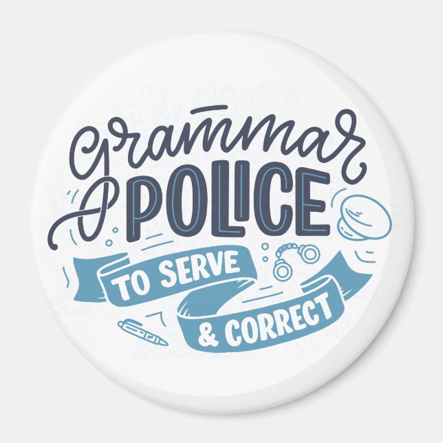 Grammar Police Magnet (Framsidan)