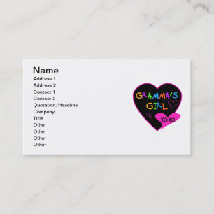 Gramma's Girl Tshirts, Mugg, Buttons, Caseser, hat Visitkort